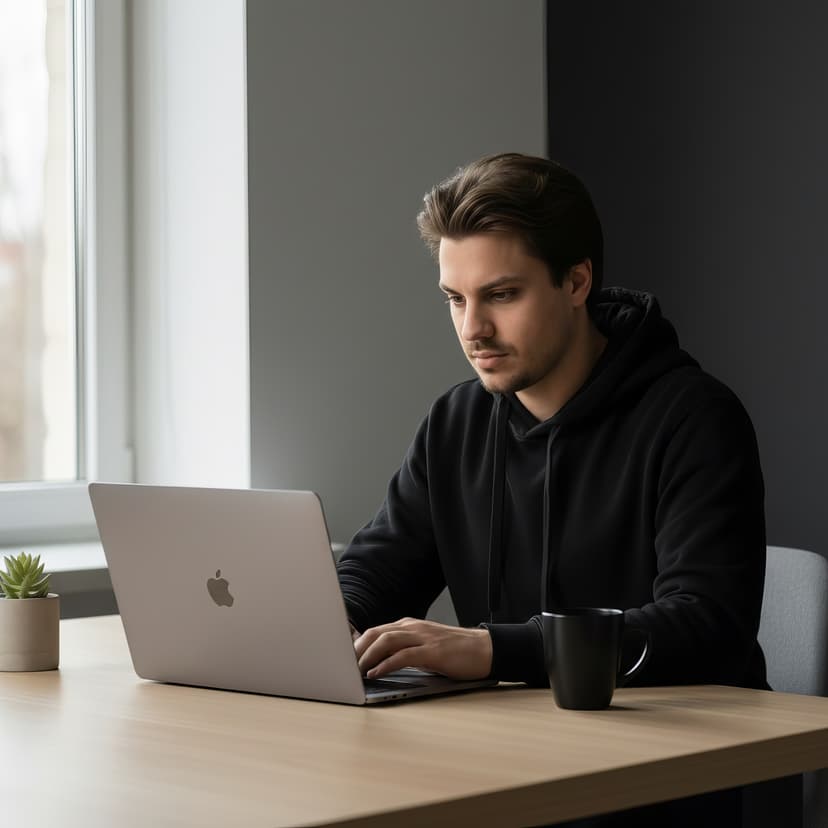 Wiebren aan het werk